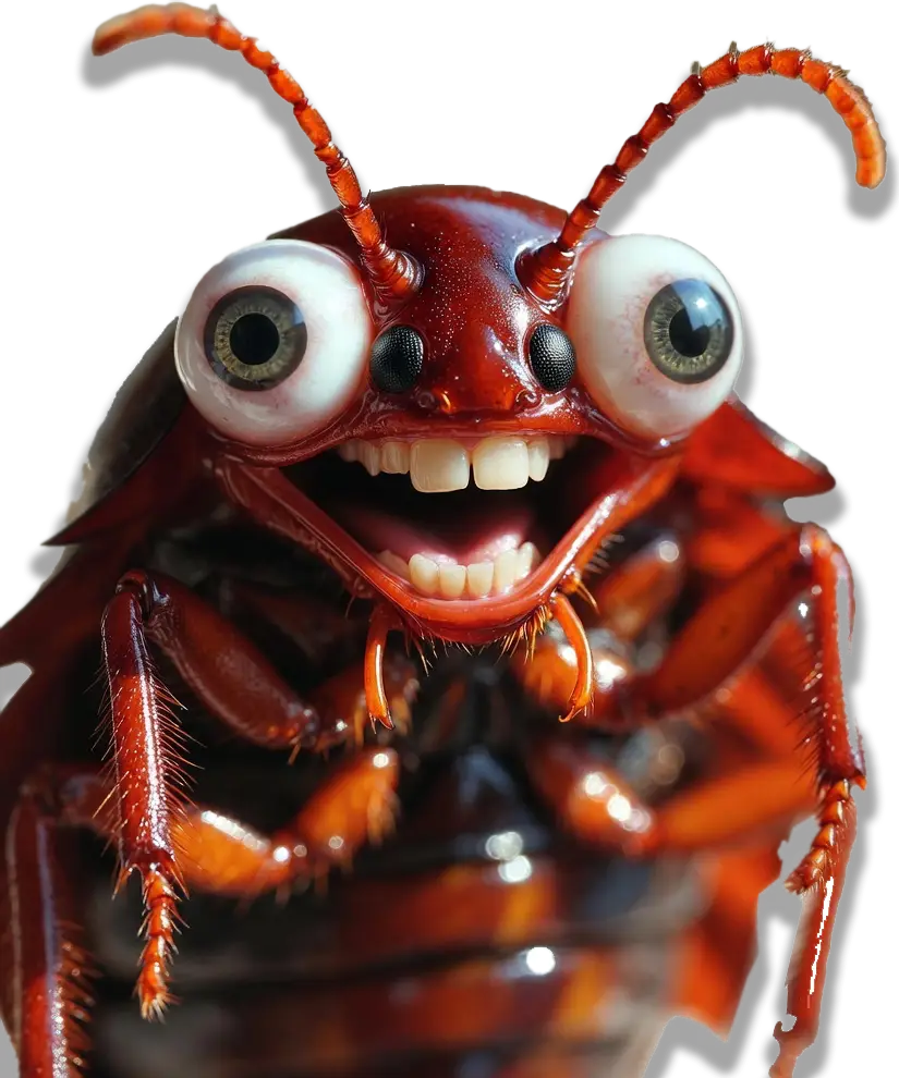 Hungry bed bug mascot - Custom Bedbug Inc